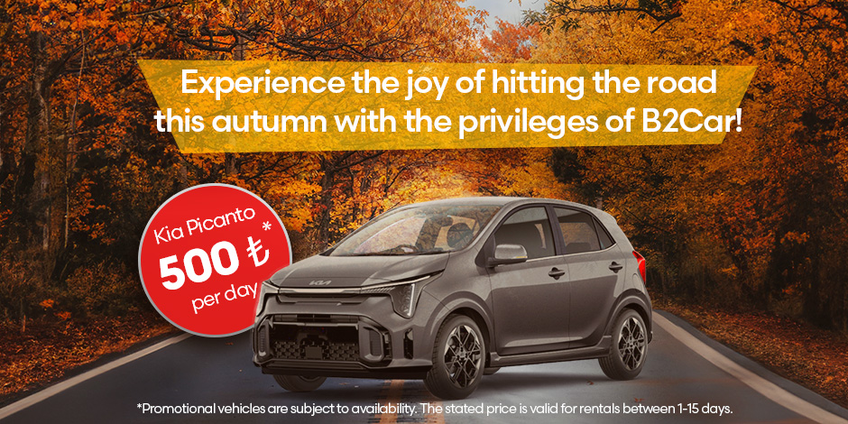 Experience the joy of hitting the road this autumn with the privileges of B2Car!